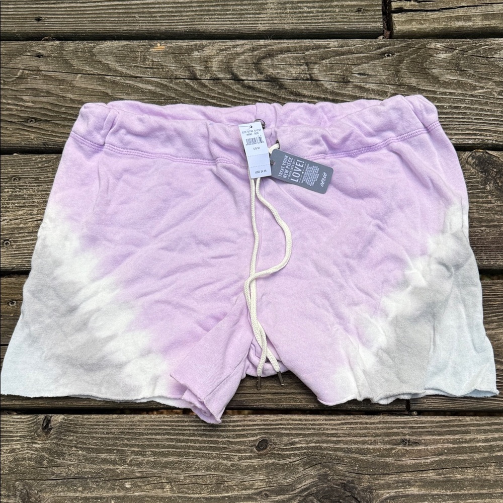 Aerie Purple Tie-Dye Athletic Shorts